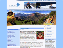 Tablet Screenshot of nepaltrekking.com.np