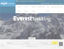 Tablet Screenshot of nepaltrekking.com